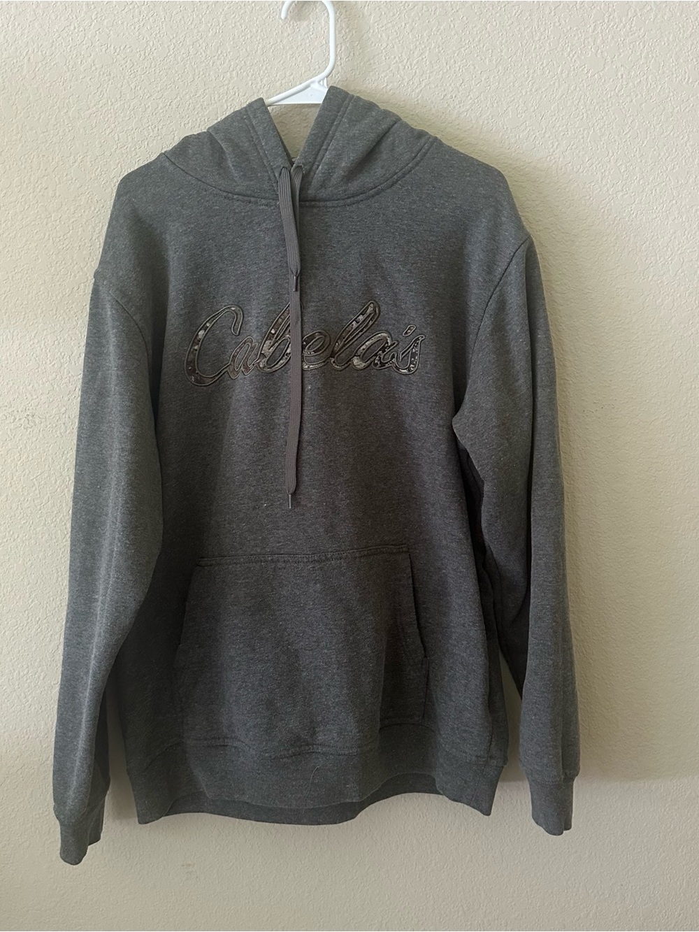 Cabela's Men's Dark Gray Hooded Sweatshirt size Large